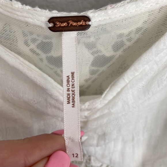 Free People Crochet Lace Cream/Ivory Maxi Dress - Picture 8 of 16